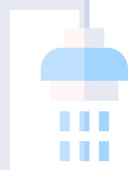 shower illustration on a white background    