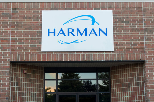Harman International Industries signage produces, designs and engineers connected products and speakers for automakers.