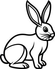 Bunny silhouette vector designs 9