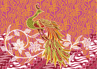 Peacock Batik Motif is very unique, beautiful and interesting