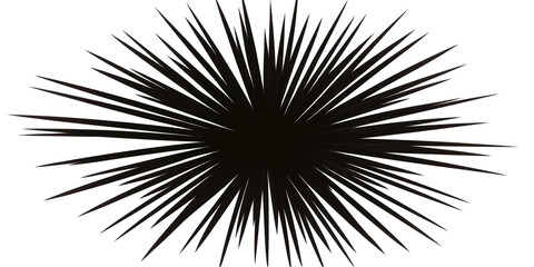 Abstract Burst Illustration With Colorful Light Rays on Black Background