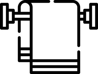 towel rack illustration on a white background     