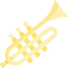 trumpet illustration on a white background     