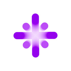 Obraz premium symmetrical abstract 2d logo asset on transparent background