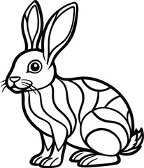 Bunny silhouette vector designs 29