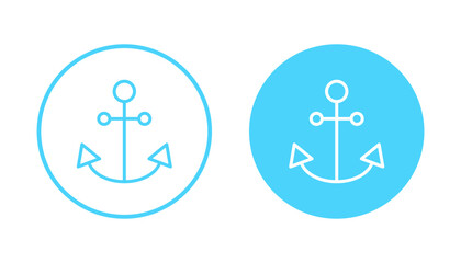 Anchor icon vector. Anchor sign and symbol. Anchor marine icon.