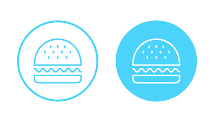 Burger icon vector. burger sign and symbol. hamburger