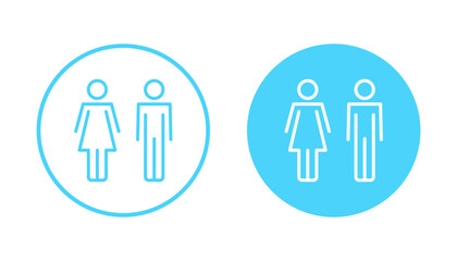 Man and woman icon vector. male and female sign and symbol. Girls and boys
