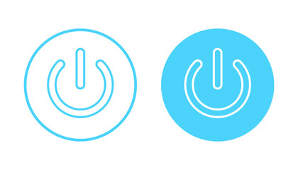 Power icon vector. Power Switch sign and symbol. Electric power