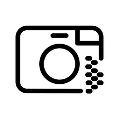 Camera icon design template SVG