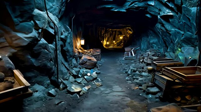 炭鉱跡地の内部イメージ