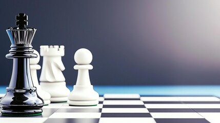 Chess pieces on a board ready for a match. Tabletop Games Day