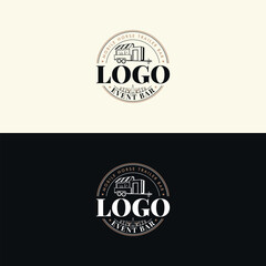 Mobile horse trailer bar logo design
