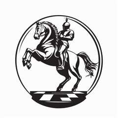 Knight Horse Vector. Knight Horse Logo Design Knight Horse Stock Vector.