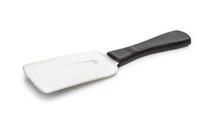 Fototapeta premium Photorealistic image of a silicone spatula with ergonomic handle on a white background