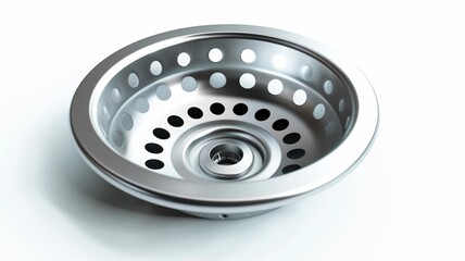 Photorealistic image of a silicone sink strainer on a white background