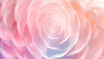 Abstract Swirling Pink and White Design