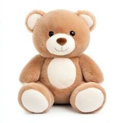 Obraz premium Soft and cuddly teddy bear, perfect for hugs and play. An adorable addition to any childs room or a cherished gift.