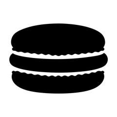 Delicious French Macaron Pastry Dessert Icon Illustration Graphic