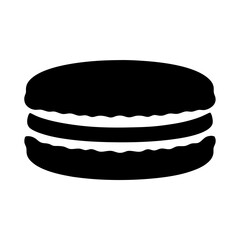 A Delicious DoubleLayered Macaron Sweet Treat Icon Graphic
