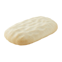 classic white biscuits isolated on white Background