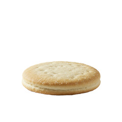 classic white biscuits isolated on white Background