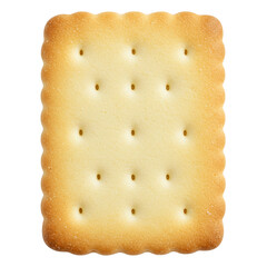 classic white biscuits isolated on white Background