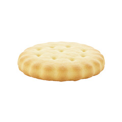 classic white biscuits isolated on white Background