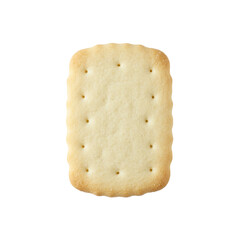 classic white biscuits isolated on white Background