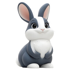 Obraz premium Adorable 3D Bunny Illustration