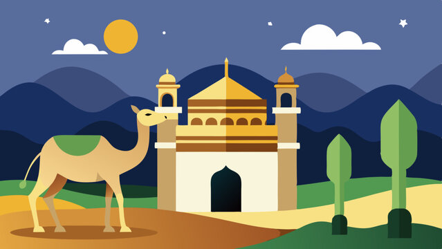 IDUL ADHA BACKGROUND ILLUSTRATION