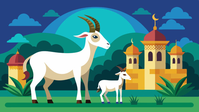 IDUL ADHA BACKGROUND ILLUSTRATION