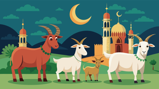 IDUL ADHA BACKGROUND ILLUSTRATION