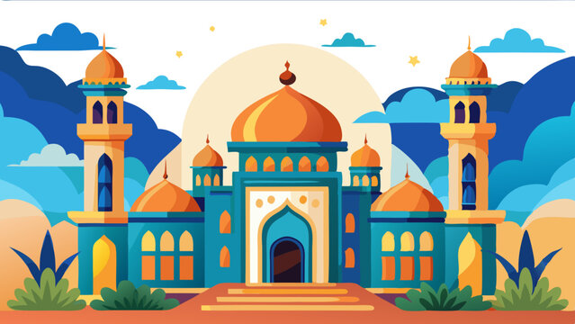 IDUL ADHA BACKGROUND ILLUSTRATION