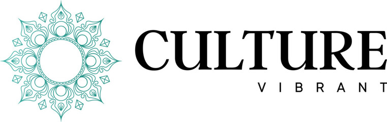 abstract black mandala silhouette culture traditional motife vibrant of bali hinduism in indonesia southeast asia logo design