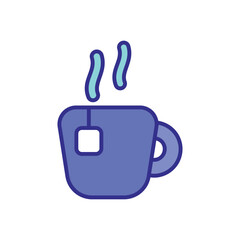 Tea Break icon vector stock illustration