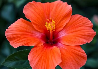 red hibiscus flower