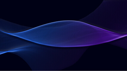 Abstract smooth wave lines background. Dynamic sound wave element design.