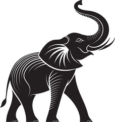 Majestic Elephant Clip Art – African and Indian Elephant Graphics for Stickers and Designs