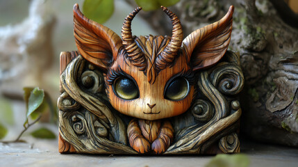 wood art chibi