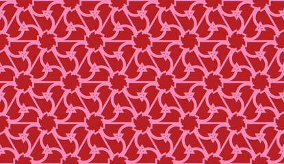 Vector illustration with modern decorative pattern in triangles style. Illusion curved line. For interior wallpaper, smart design, fashion print.