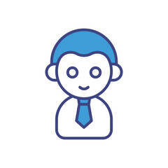Employee icon vector stock illustration