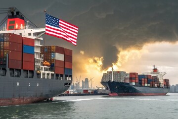 Obraz premium Tariff War