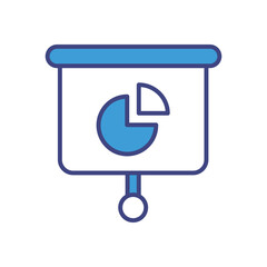 Chart Display icon vector stock illustration