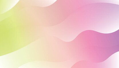 Modern Shiny Waves. For Your Design Ad, Banner, Cover Page. Vector Illustration with Color Gradient.