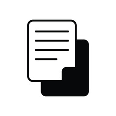 Document  icon vector stock illustration