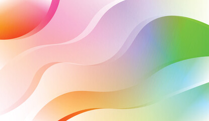 Abstract Wavy Background. For Business Presentation Wallpaper, Flyer, Cover. Vector Illustration with Color Gradient.