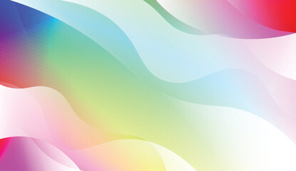 Blurred Decorative Design In Abstract Style With Wave, Curve Lines. For Design, Presentation, Business. Vector Illustration with Color Gradient.