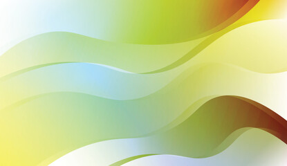 Abstract Shiny Waves. For Your Design Ad, Banner, Cover Page. Vector Illustration with Color Gradient.