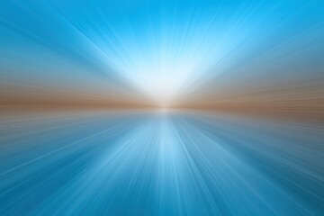 Vibrant blue and orange background featuring a radiant sun at its center.